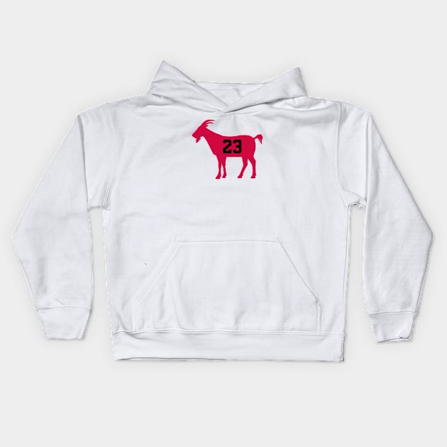 CHI GOAT - 23 - White Kids Hoodie by KFig21